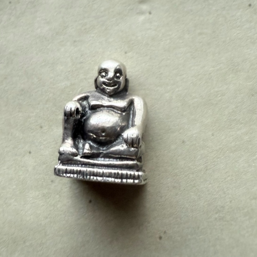 Retired Trollbeads “Buddha” Sterling Silver Bead – Rare & Symbolic